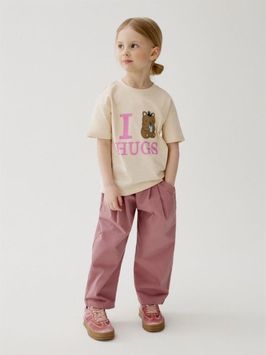 футболка с принтом для девочек от бренда sela вид слева