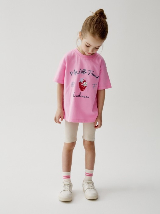 футболка с принтом для девочек от бренда sela вид слева