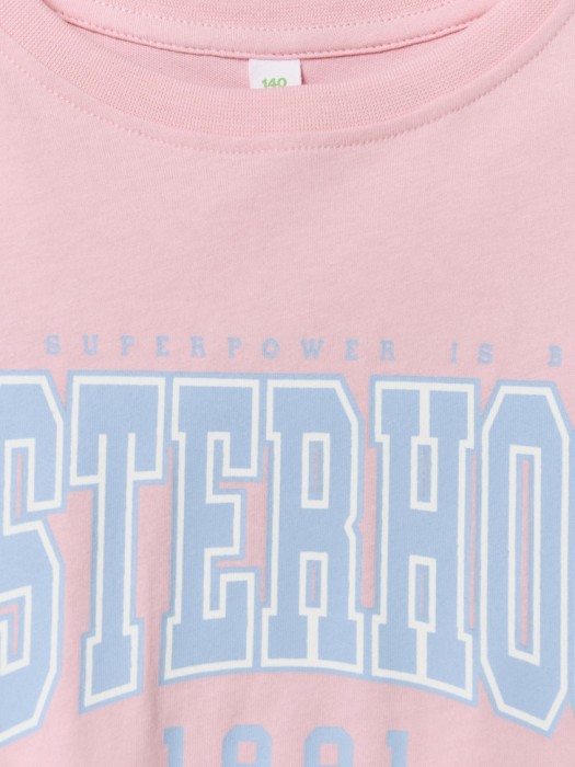 футболка с принтом для девочек по цене 799 руб вид справа