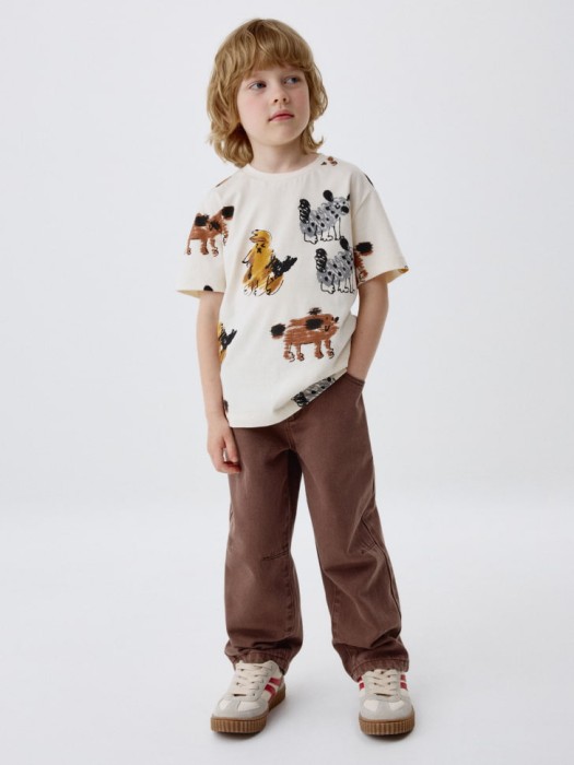 футболка с принтом для мальчиков от бренда sela вид слева