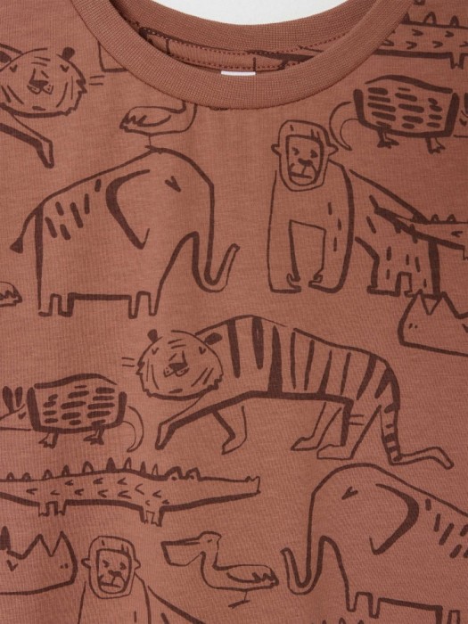 футболка с принтом для мальчиков от бренда sela вид слева