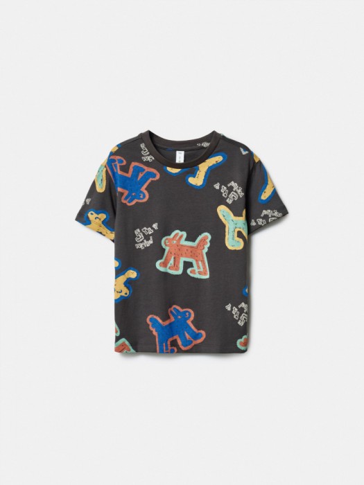 футболка с принтом для мальчиков по цене 599 руб вид справа