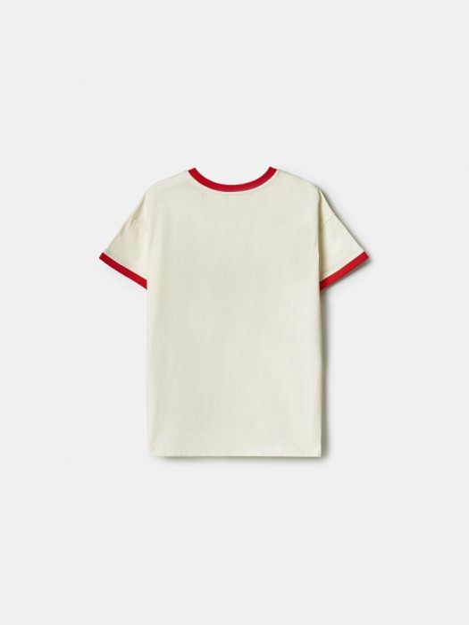 футболка с принтом hello kitty для девочек из россии вид сбоку