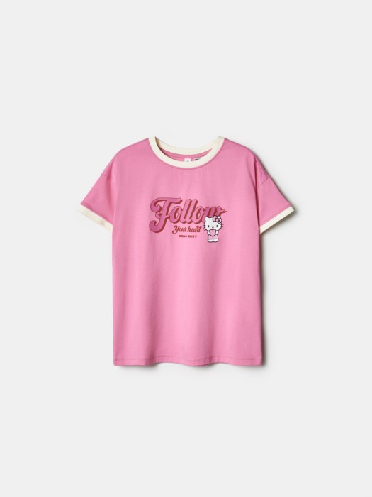 футболка с принтом hello kitty для девочек по цене 1299 руб вид справа