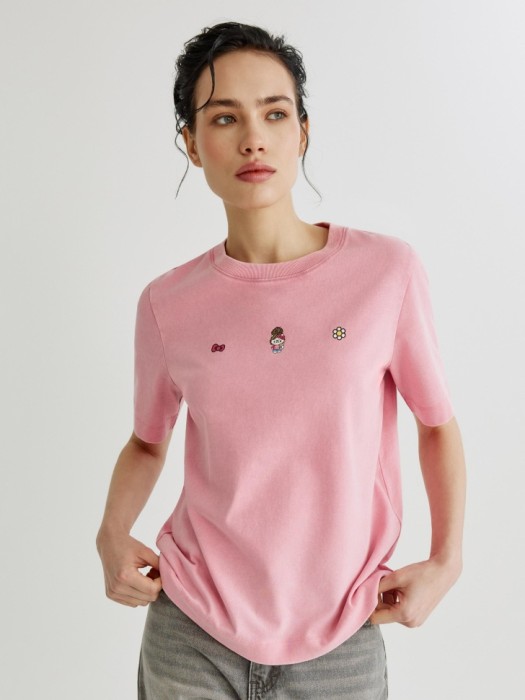 футболка с принтом hello kitty с кислотной стиркой 4610517672018 фотография