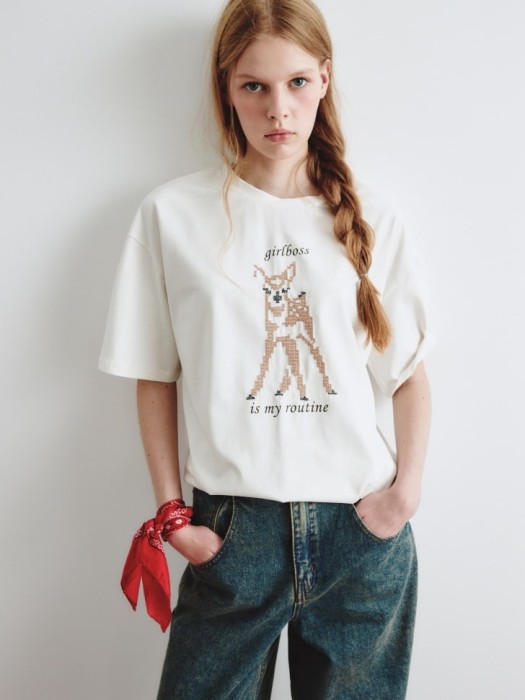 футболка с принтом и вышивкой из линейки  young 4610517077455 фотография