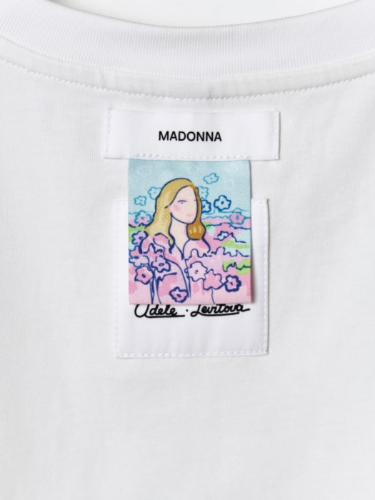 футболка с принтом из коллекции art people с адель левитовой для взрослого возраста с изнаночной стороны