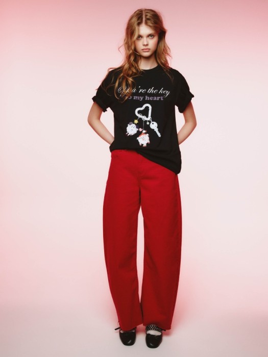 футболка с принтом из коллекции  young x смешарики от бренда sela вид слева