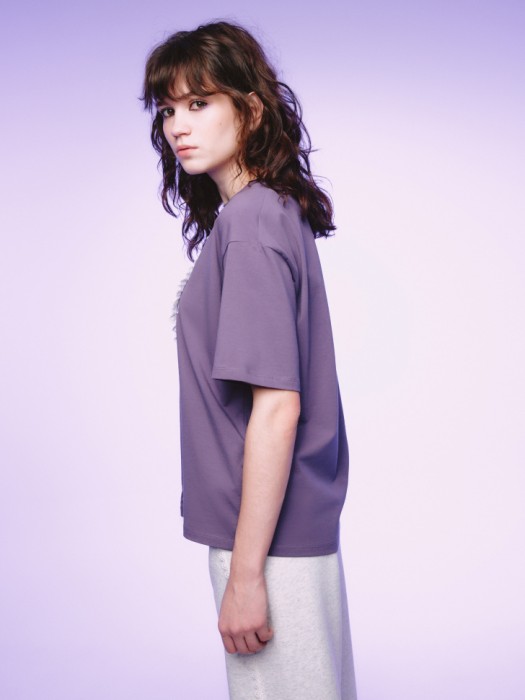 футболка с принтом из коллекции  young x смешарики по цене 2299 руб вид справа