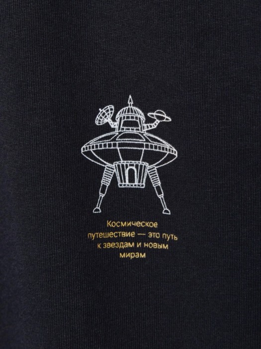 футболка с принтом  x союзмультфильм универсального стиля с лицевой стороны