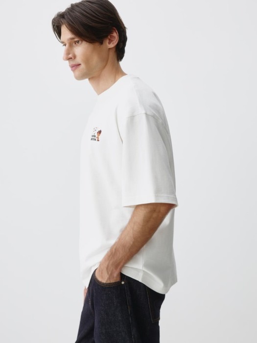 футболка с принтом  x союзмультфильм по цене 2999 руб вид справа