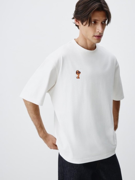 футболка с принтом  x союзмультфильм от бренда sela вид слева