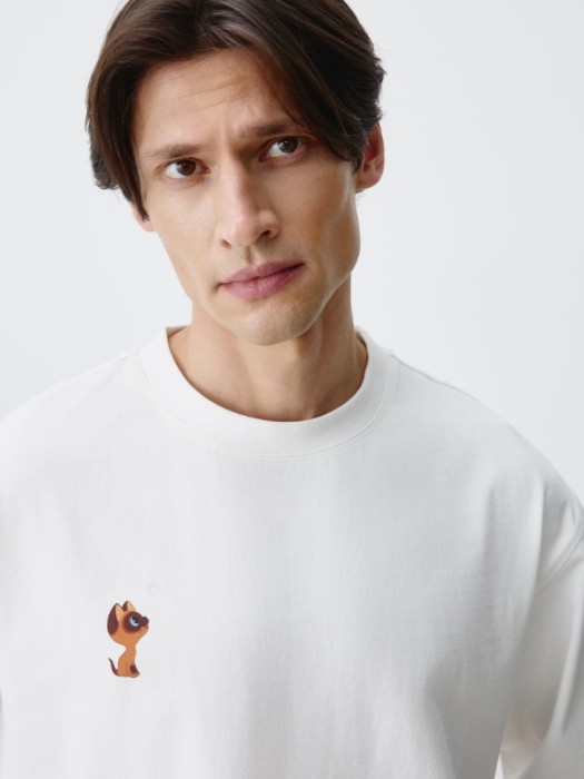 футболка с принтом  x союзмультфильм по цене 2999 руб вид справа