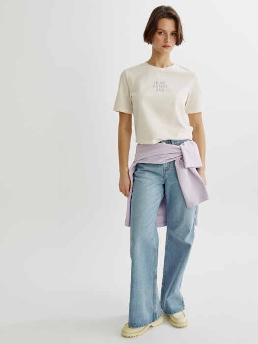 футболка с принтом от бренда sela вид слева