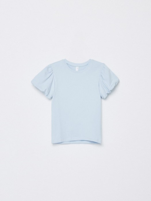 футболка с пышными рукавами для девочек по цене 699 руб вид справа