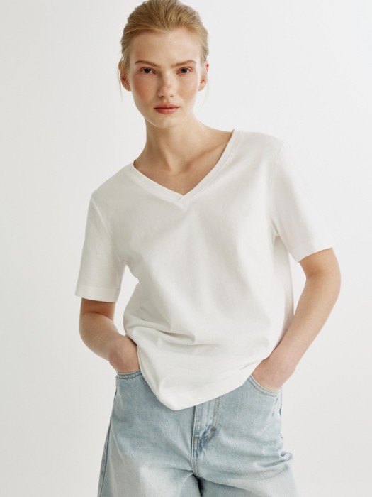 футболка с треугольным вырезом 4640611216597 фотография