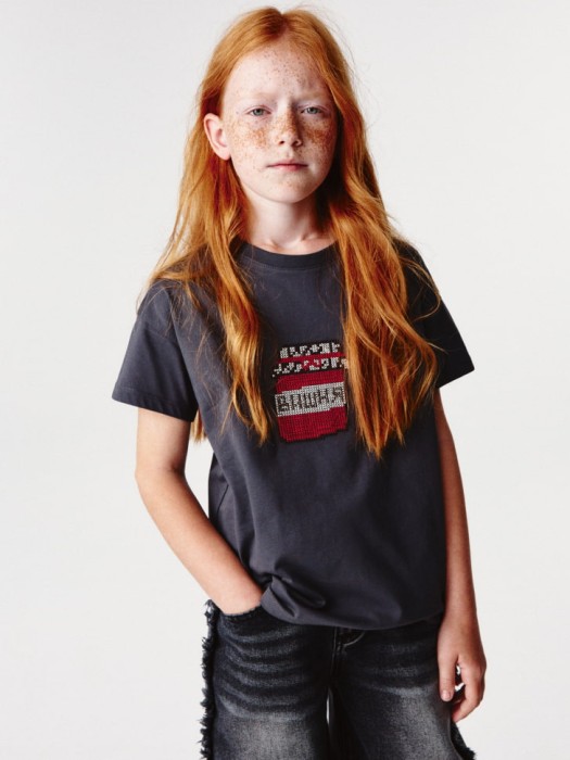 футболка с вышивкой для девочек 4680798740195 фотография