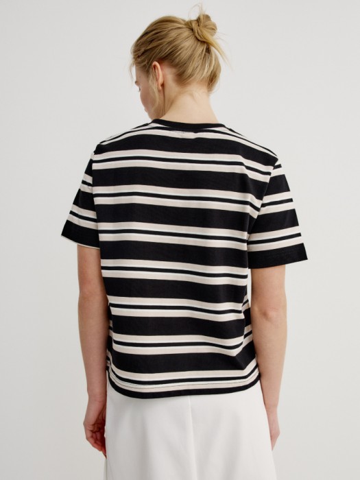 футболка в полоску из россии вид сбоку