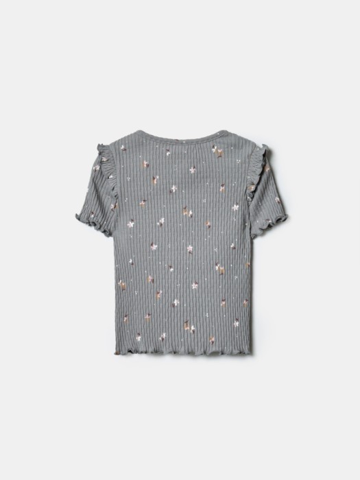 футболка в рубчик с принтом для девочек из россии вид сбоку