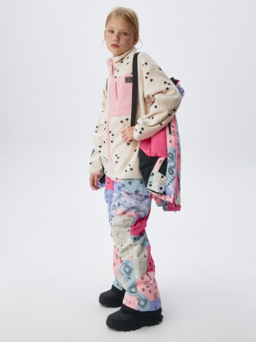 горнолыжная куртка из технологичной мембранной ткани drytex® для девочек из пластика спереди