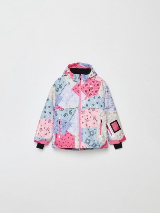 горнолыжная куртка из технологичной мембранной ткани drytex® для девочек для детского возраста с изнаночной стороны