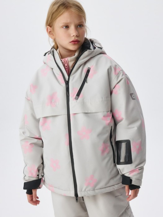 горнолыжная куртка из технологичной мембранной ткани drytex® для девочек из пластика спереди