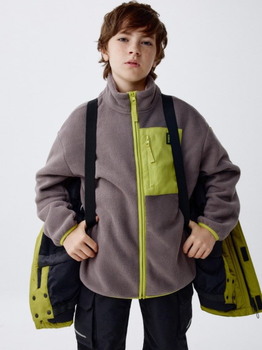 горнолыжная куртка из технологичной мембранной ткани drytex® для мальчиков из льна спереди