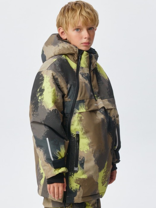 горнолыжная куртка из технологичной мембранной ткани drytex® для мальчиков из россии вид сбоку
