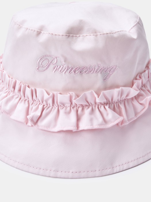 хлопковая панама с оборками для девочек от бренда sela вид слева