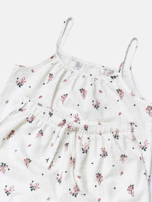 хлопковая пижама с принтом для девочек из россии вид сбоку