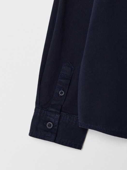 хлопковая рубашка оверсайз для мальчиков из хлопка спереди