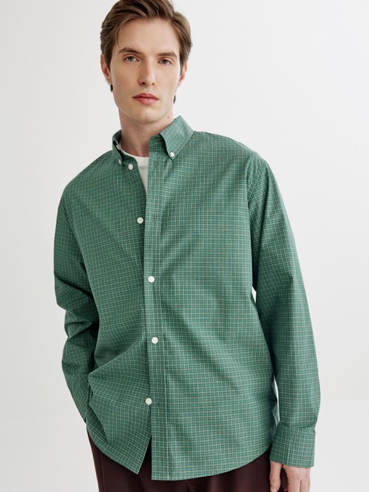 хлопковая рубашка в клетку 4610517273451 фотография