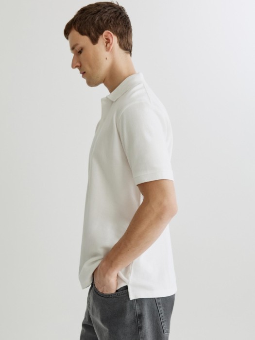 хлопковое поло прямого кроя из россии вид сбоку