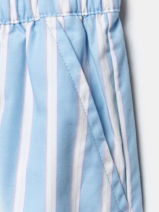 хлопковые шорты в полоску для девочек из россии вид сбоку