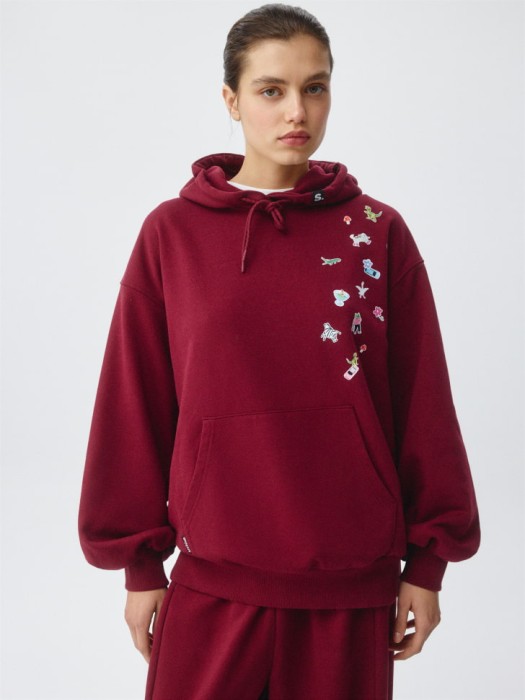 худи оверсайз из коллекции  archive из проверенных материалов спереди