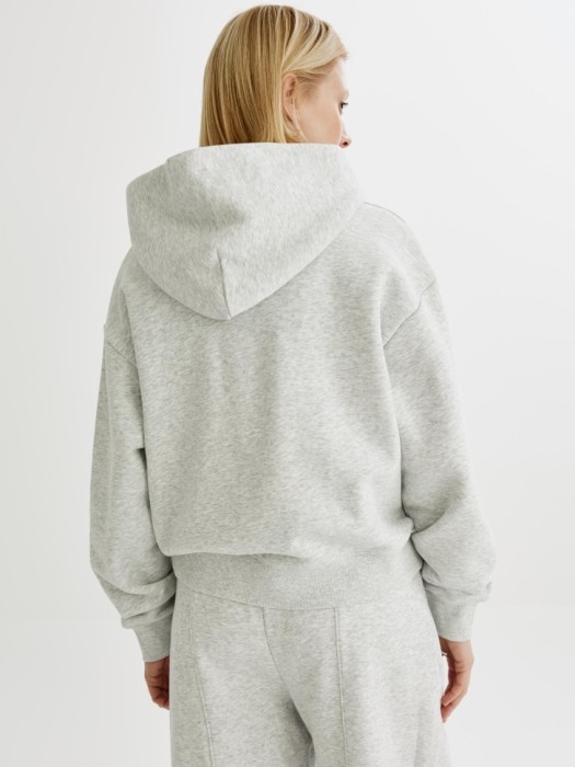 худи оверсайз на молнии из футера по цене 3999 руб вид справа