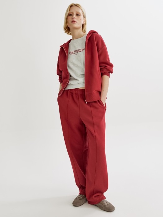 худи оверсайз на молнии из футера от бренда sela вид слева