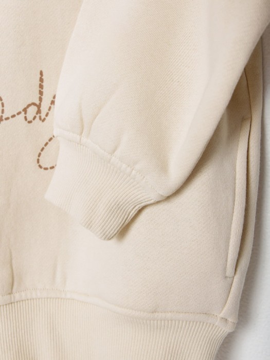 худи оверсайз с принтом детское повседневного стиля с лицевой стороны