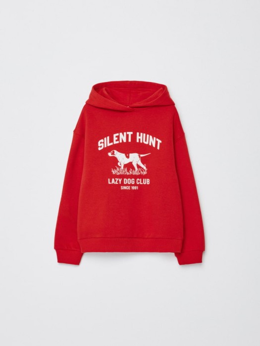 худи оверсайз с принтом для девочек по цене 1299 руб вид справа