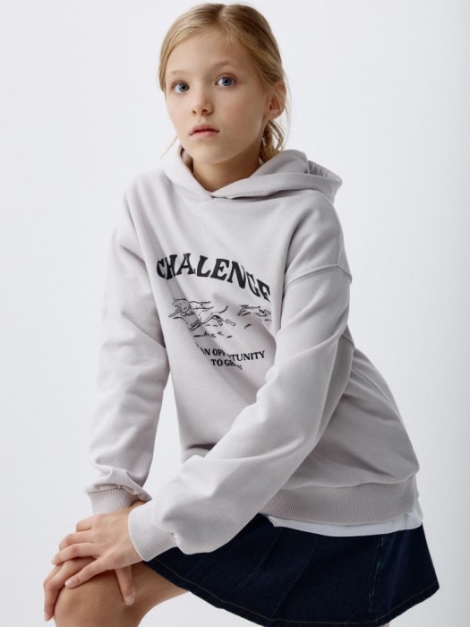 худи оверсайз с принтом для девочек 4680798686462 фотография