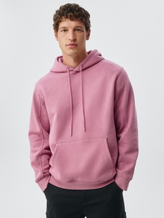 худи regular fit из футера с начесом по цене 1799 руб вид справа
