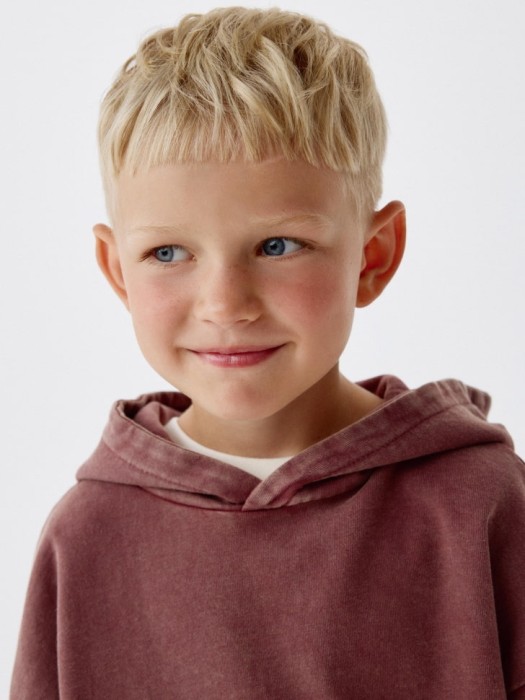 худи с эффектом кислотной стирки детское из россии вид сбоку