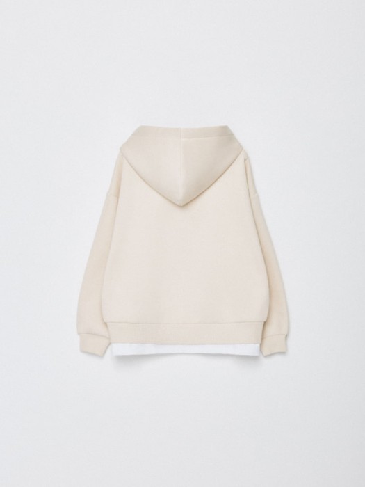 худи с имитацией футболки для девочек из коллекции  archive из россии вид сбоку