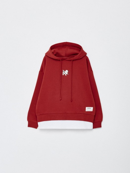 худи с имитацией футболки для девочек из коллекции  archive по цене 1799 руб вид справа