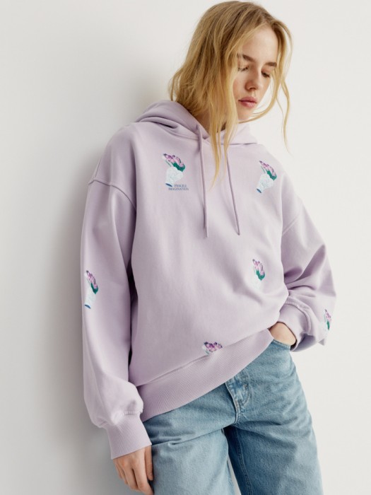 худи с принтом из коллекции art people с адель левитовой 4610517885272 фотография