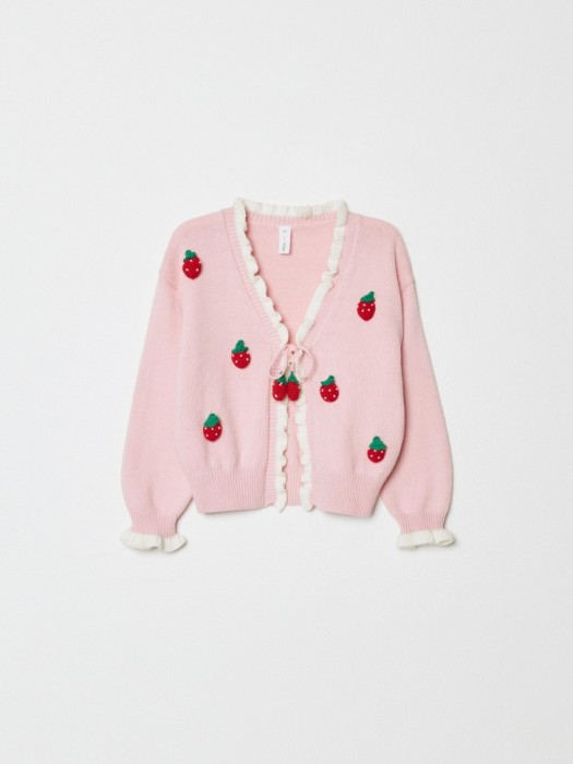 кардиган с аппликацией для девочек по цене 2799 руб вид справа