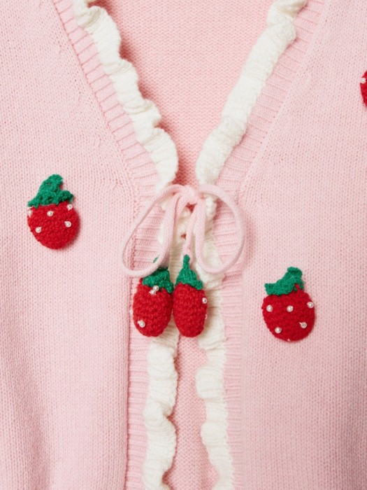 кардиган с аппликацией для девочек из россии вид сбоку