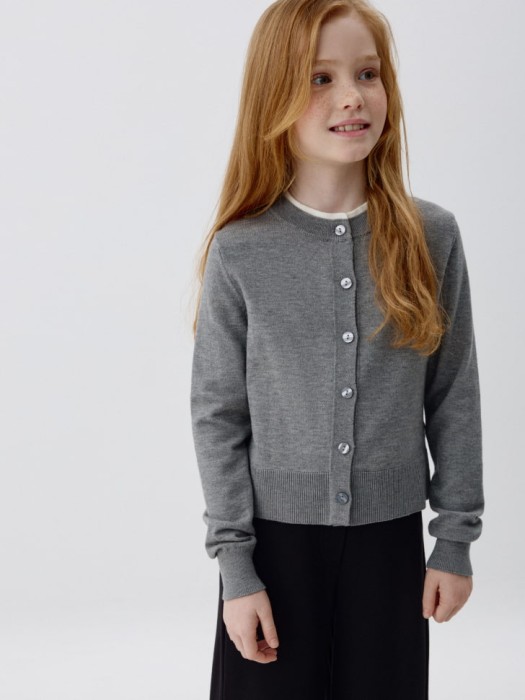 кардиган с двойным воротником для девочек 4680704873375 фотография