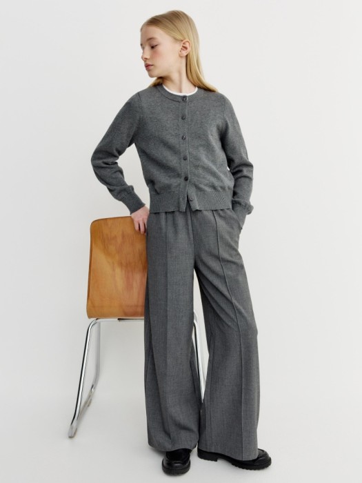 кардиган с двойным воротником для девочек от бренда sela вид слева