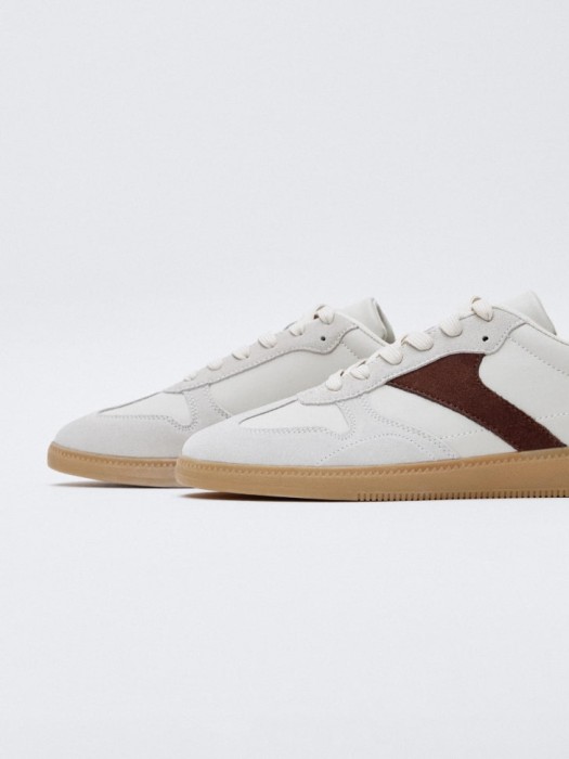 кеды из натуральной кожи от бренда sela вид слева